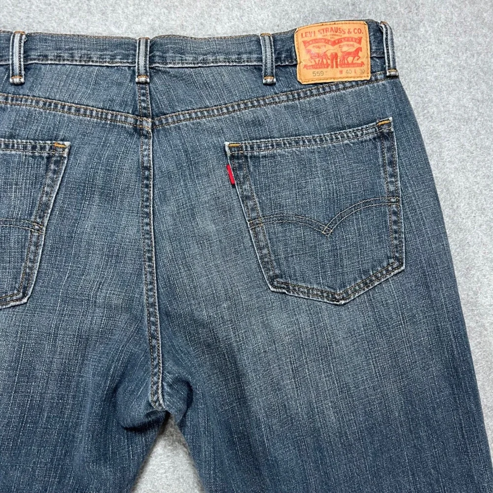 Levi's Jeans 559 Relaxed Straight Mens 40x29 Blue Denim Classic Casual Workwear